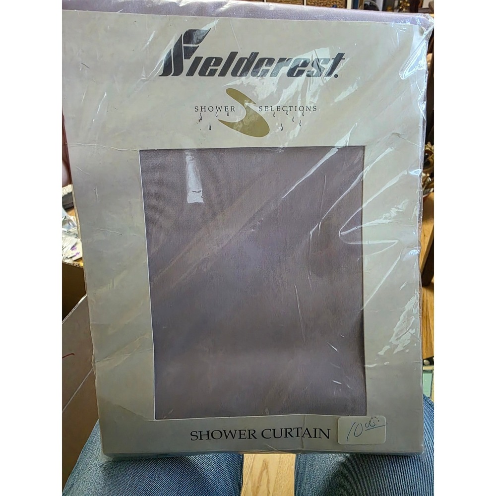 Fieldcrest Shower Selections Mauve Fabric Shower Curtain 70x72 Polyester Nylon